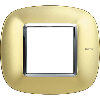 BT Axolute Матовое золото Рамка 2 мод эллипс HB4802OSN