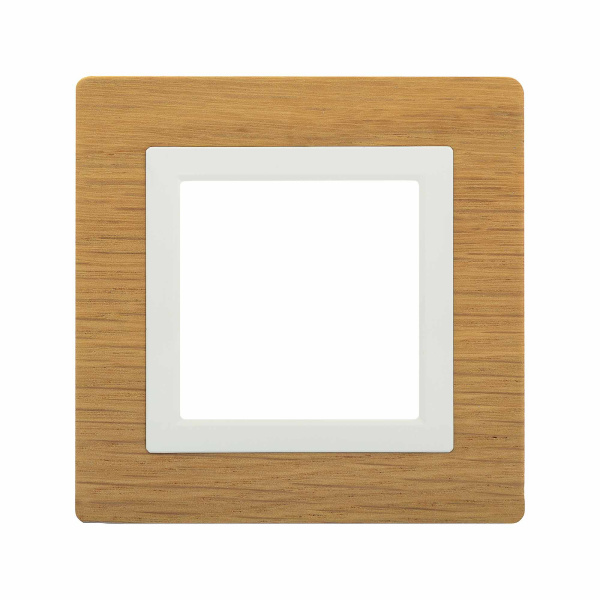 DKC Рамка из натурального дерева, "Avanti", беленый дуб, 1 пост (2 мод.)