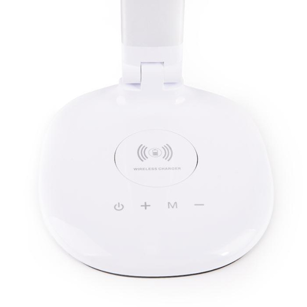 Купить Ambrella Светодиодная настольная лампа с беспроводной зарядкой DE524 SL серебро LED 3000-6400K 7W