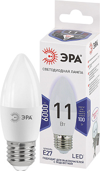 ЭРА LED B35-11W-860-E27 (диод, свеча, 11Вт, хол, E27)