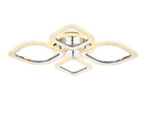 Купить Ambrella Потолочный светодиодный светильник с пультом FA5148 CH хром 77W 680*630*90 (ПДУ РАДИО 2.4)