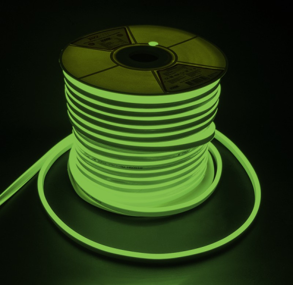 Jazzway Лента светодиодная Лента PFN-01 "НЕОН" 2835/120 GREEN(Зеленый) IP65 (1метр) .5016460B