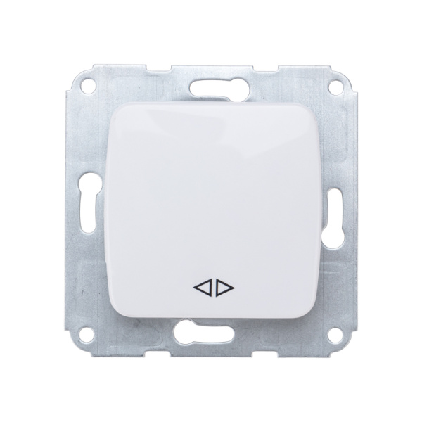 DEA Переключатель 1кл перекрест. с/у 10А мех. Бел KRANZ KR-78-0208