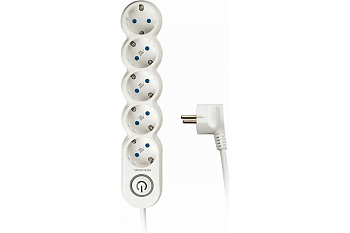 Jazzway Удлинитель 5 x 1.5 выкл., заземл., шторки .5034815