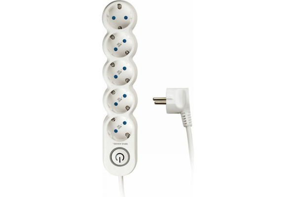 Jazzway Удлинитель 5 x 1.5 выкл., заземл., шторки .5034815