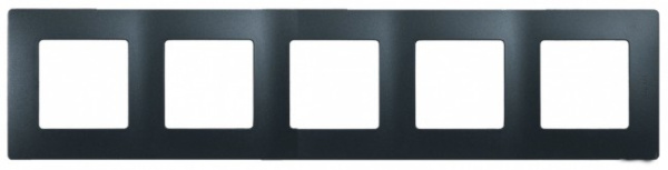 Купить Legrand Etika Антрацит Рамка 5-ая 672585