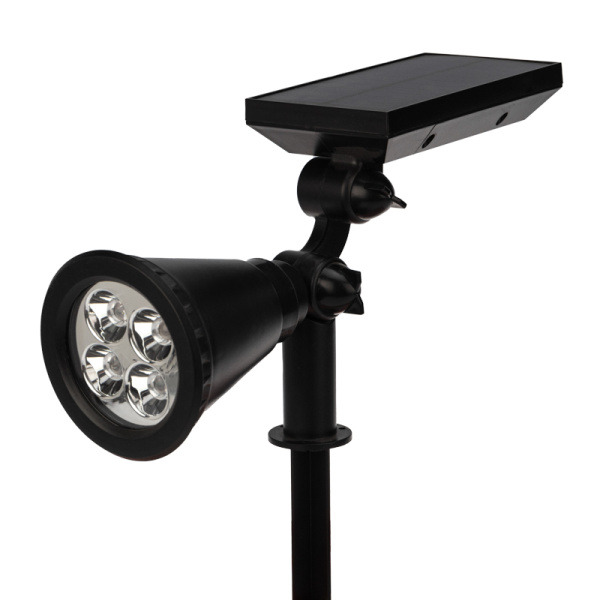 LAMPER Светильник NEW AGE переливающийся RGB на солнечной батарее, кнопка вкл/выкл герметичная, LED монтаж на стену + на колышек 602-237