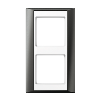 JUNG А Plus Антрацит/Белая Рамка 2-ая AP582ANTWW