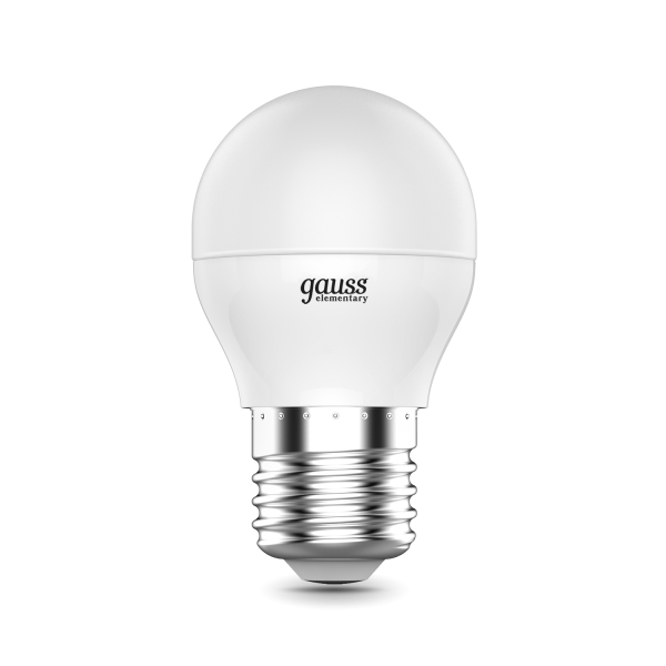 Купить Gauss Лампа Elementary Шар 8W 560lm 6500K Е27 LED 53238