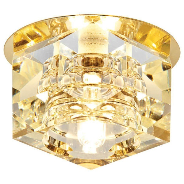 Ambrella Встраиваемый точечный светильник D605 CL/G золото/прозрачный G9