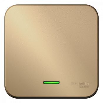 Systeme Electric Blanca наруж Титан Выключатель 1-клавишный с подсветкой, 10А, 250B