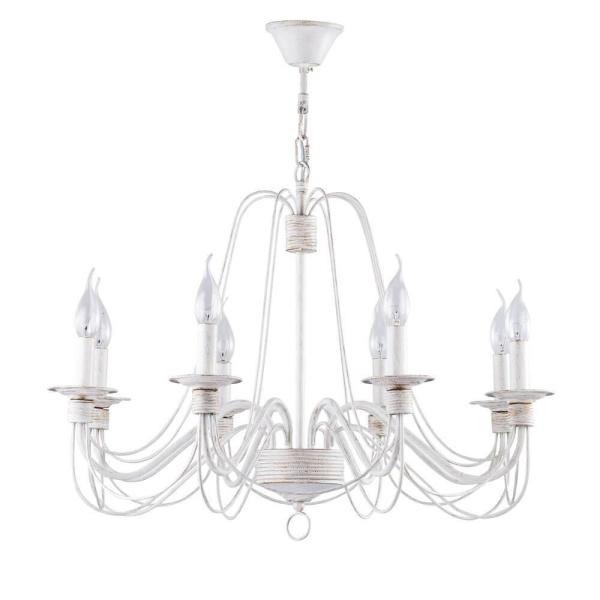 Freya Classic Velia Белый с Золотом Люстра E14 60W FR2046-PL-08-WG