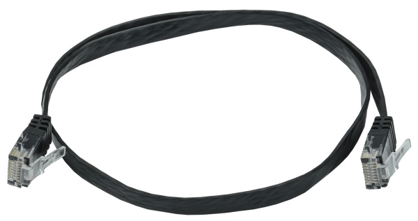 IEK ITK Коммутационный шнур плоский категория6 UTP 0,5м чёрный PC09-C06U-D05M-FL