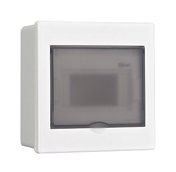 Dekraft Корпус пласт. встраиваемый прозр. дв. 1 ряд 6 мод. IP41 ЩРВ-П