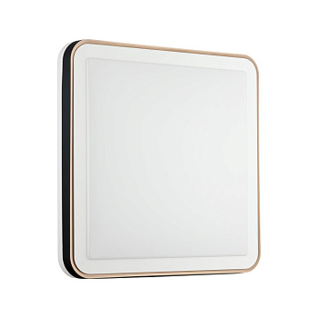 Sonex 7621/DL PALE SN 047 Светильник пластик/белый/черный/медный LED 48Вт c ДУ 3000-4200-6300К 440х440 IP43 пульт ДУ EFFA