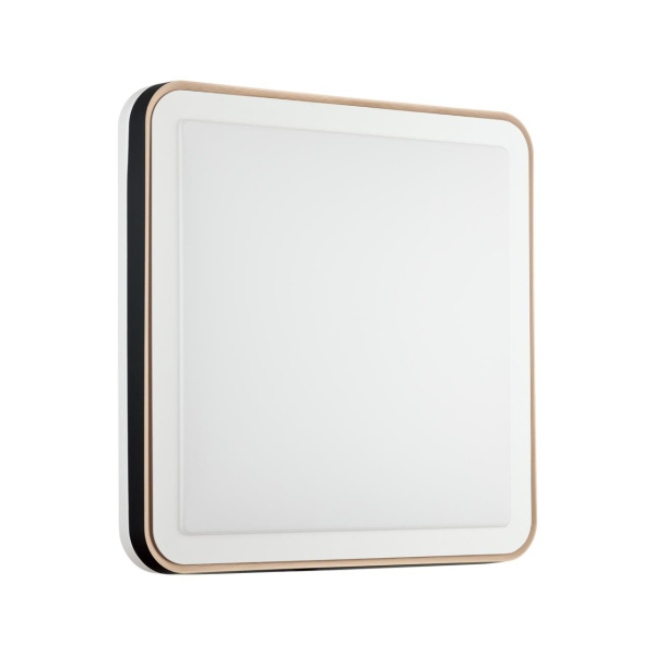 Sonex 7621/DL PALE SN 047 Светильник пластик/белый/черный/медный LED 48Вт c ДУ 3000-4200-6300К 440х440 IP43 пульт ДУ EFFA