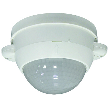 BEG Белый Датчик присутствия потолочный 360°, двухканальный, диаметр действия 24м IP20 92158