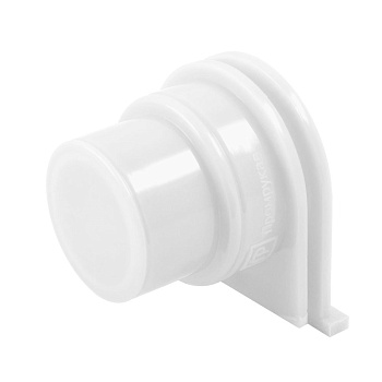 Промрукав Переходник универсальный на гофрированную трубу белый (50шт/1000шт уп/кор) PR13.0321