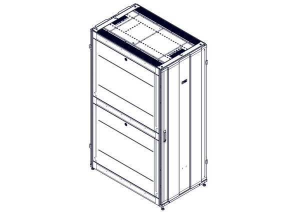 Systeme Electric Шкаф, серия Uniprom, 42U-750/1200, боковые панели 4шт, черный
