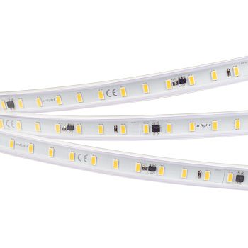 Arlight Светодиодная лента ARL-50000PV-230V Warm2700 (5630, 72 LED/m, WP2) (14 Вт/м, IP65) 027054
