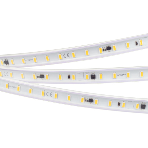 Arlight Светодиодная лента ARL-50000PV-230V Warm2700 (5630, 72 LED/m, WP2) (14 Вт/м, IP65) 027054