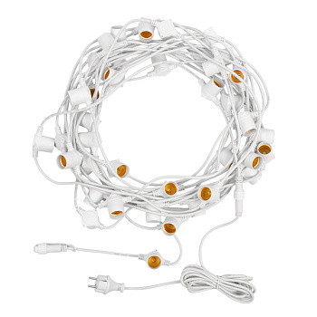 NEON-NIGHT «Белт-Лайт» 20 м, белый каучук, шаг 50 см, 40 патронов, IP65 331-334