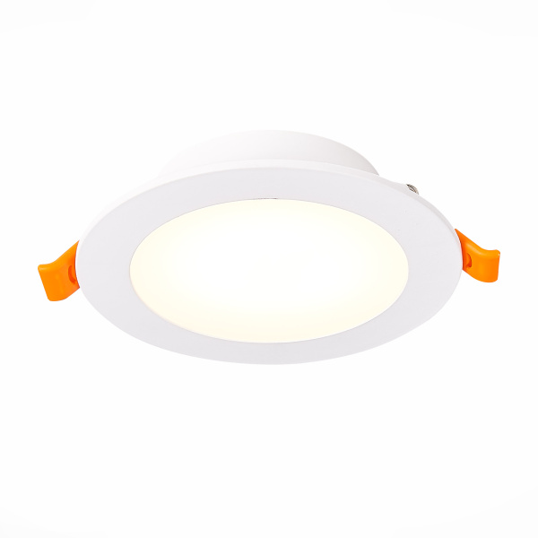 ST Luce ST212.508.10 Светильник встраиваемый Белый LED 1*10W 3000K/4000K/6000K 850Lm Ra80 110° IP20 D118xH55 220-240V