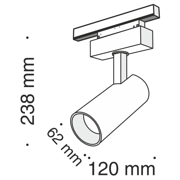 Купить Maytoni Трековый светодиодный светильник  Track lamps TR019-2-15W3K-B