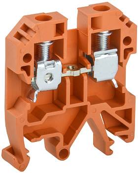 IEK Клемма винтовая КВИ-6мм2 оранжевая