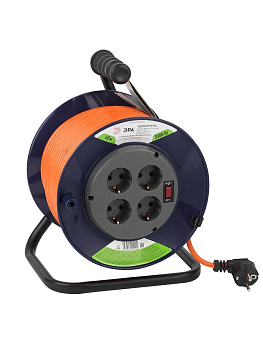 ЭРА RPx-4es-3x1.5-40m Удлинитель силовой на п. катушке c/з 4 гн 40м ПВС 3х1.5