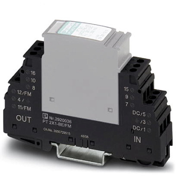 Phoenix Contact Базовый элемент для защиты от перенапряжений PT 2X1+F-BE/FM 2920049