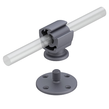 OBO Bettermann Держатель проволоки безболтовой пластиковый, с опорной подставкой 5207451