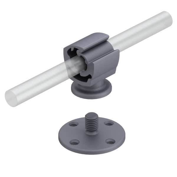 OBO Bettermann Держатель проволоки безболтовой пластиковый, с опорной подставкой 5207451