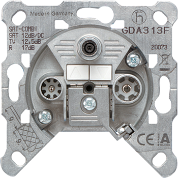 JUNG Розетка универсальная SAT-TV-FM GDA313F