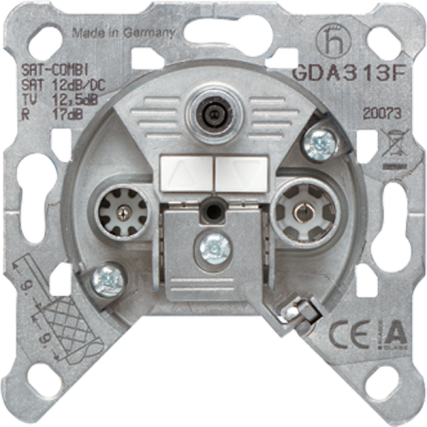 JUNG Розетка универсальная SAT-TV-FM GDA313F