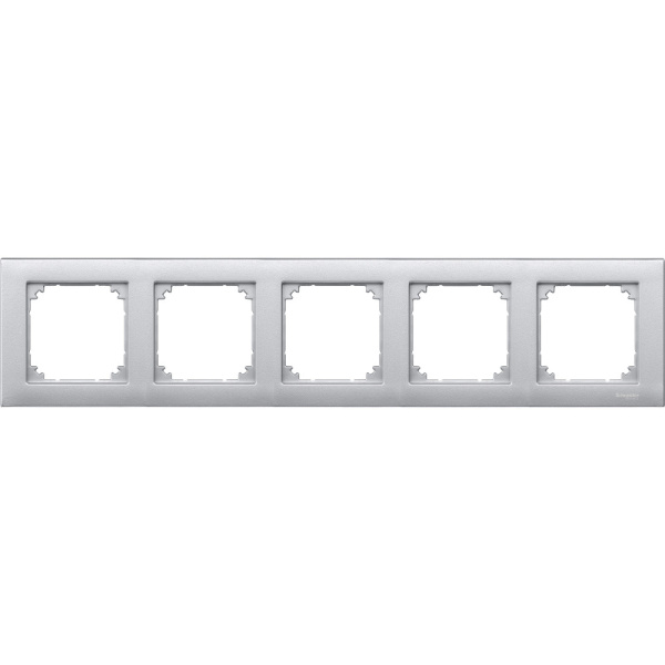 SE Merten SM M-Plan Алюминий Рамка 5-ая MTN486560