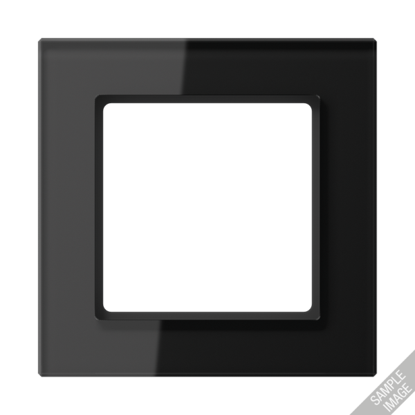 Купить JUNG A creation Стекло Черное Рамка 4-ая AC584GLSW