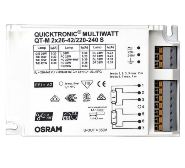 Osram QT-M 2X26-42/220-240 S VS20 4008321110022