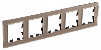 Systeme Electric AtlasDesign Nature Стекло Шампань Рамка 5-ая, универсальная