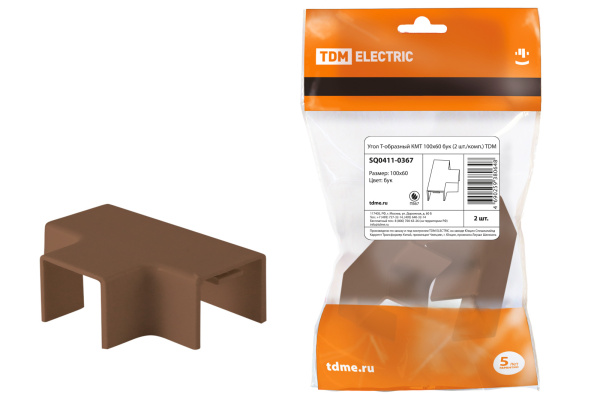 TDM Угол Т-образный КМТ 100х60 бук (2 шт./комп.) SQ0411-0367