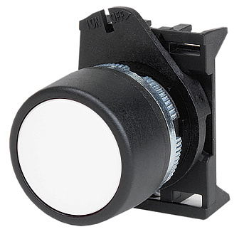 DKC Кнопка плоская без фиксации, белая