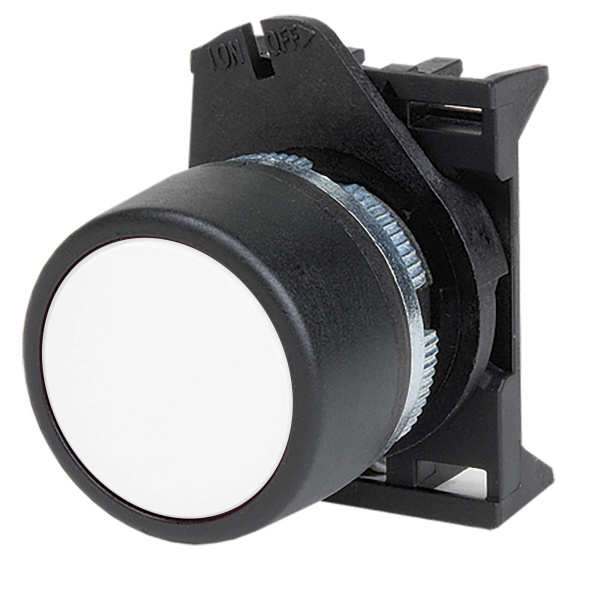 DKC Кнопка плоская без фиксации, белая