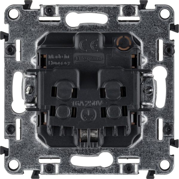 Купить Legrand Valena LIFE DIY Бел Розетка 1-ая с/з, винт.зажим 753425