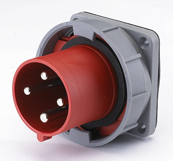 DEKraft Вилка щитовая 634 3Р+РЕ 63А 380В IP67 ВЩ-102