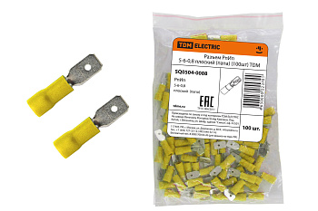 TDM Разъем РпИп 5-6-0,8 плоский (папа) (100шт) SQ0504-0008