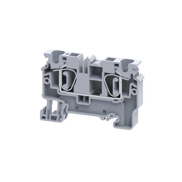 КЭАЗ Клемма проходная пружинная OptiClip CX-6-I-41A-(0,2-6)-серый