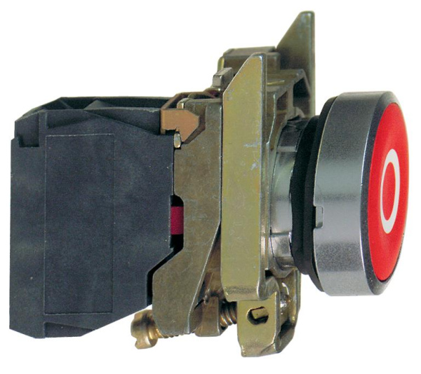 Купить SE XB4 Кнопка с возвратом красная 1НЗ с маркировкой 0 XB4BA4322