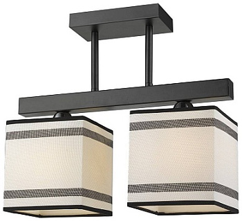 VELANTE 283-027-02 Люстра потолочная Черный, Хром/Белый, Черный E27 2*60W