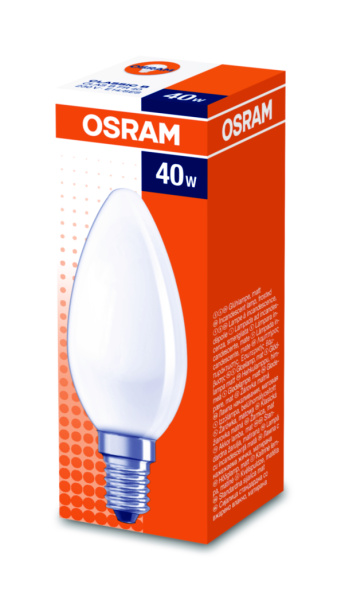 Купить Osram Лампа накаливания CLAS B матовая 40W E14 4008321410870