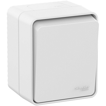 Systeme Electric AtlasDesign Profi54 Наруж Белый Выключатель 1-клавишный 10 АХ IP54